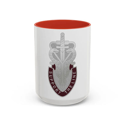 74 Medical Battalion (U.S. Army) Accent Coffee Mug-15oz-Red-Go Mug Yourself