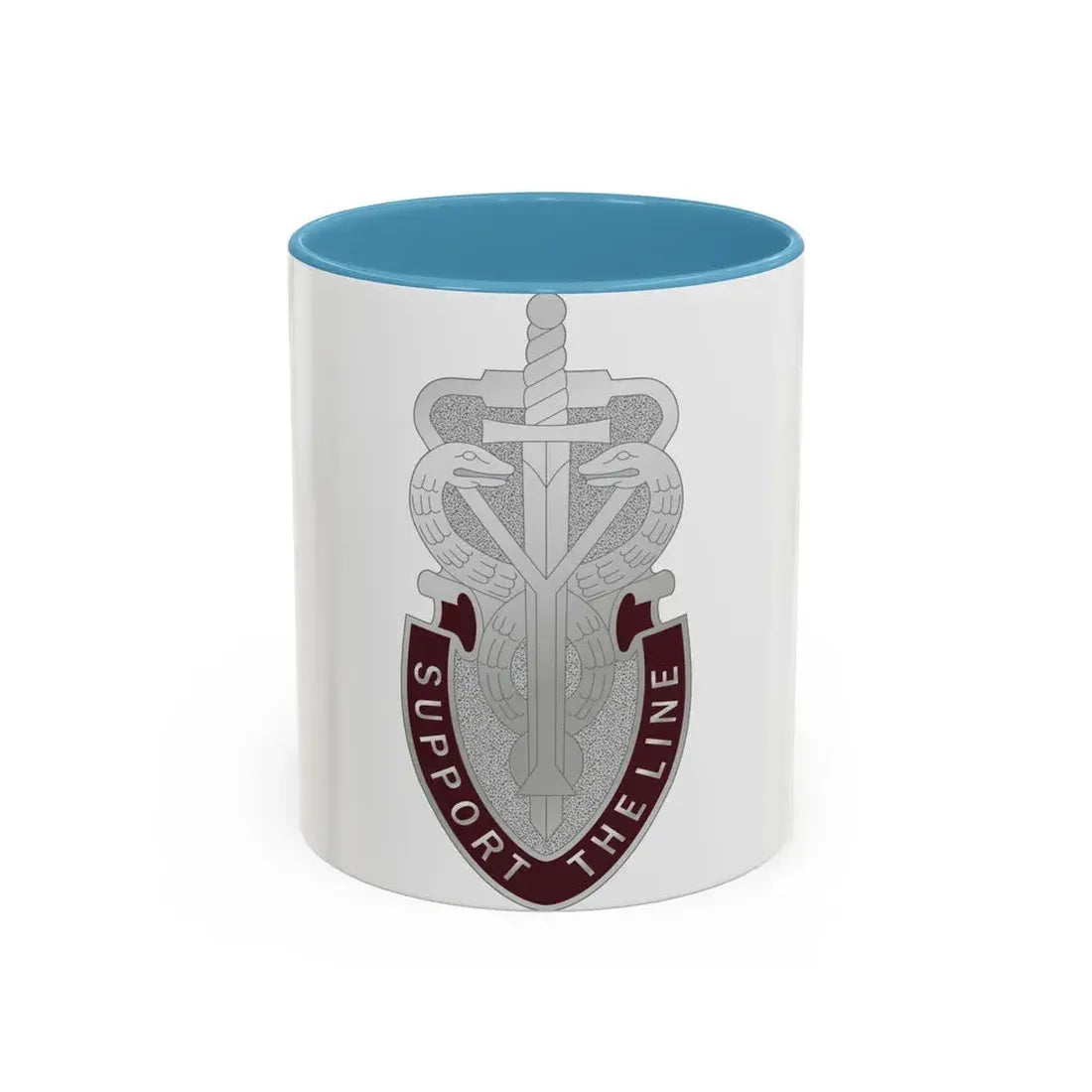 74 Medical Battalion (U.S. Army) Accent Coffee Mug 11oz Light Blue - Go Mug Yourself