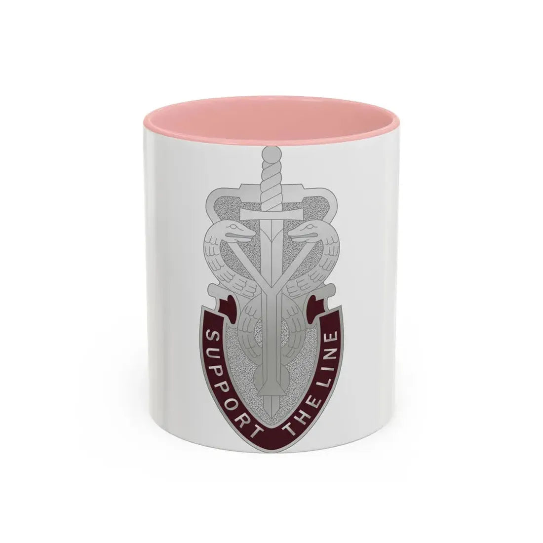 74 Medical Battalion (U.S. Army) Accent Coffee Mug 11oz Pink - Go Mug Yourself