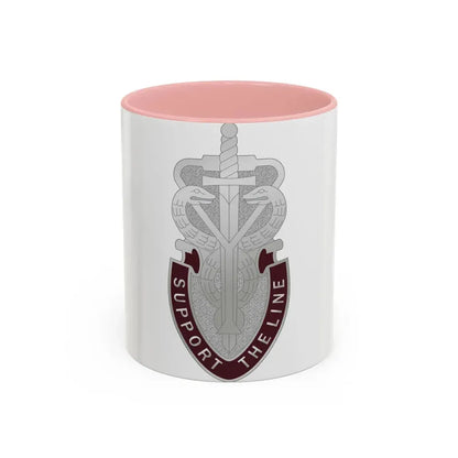 74 Medical Battalion (U.S. Army) Accent Coffee Mug 11oz Pink - Go Mug Yourself