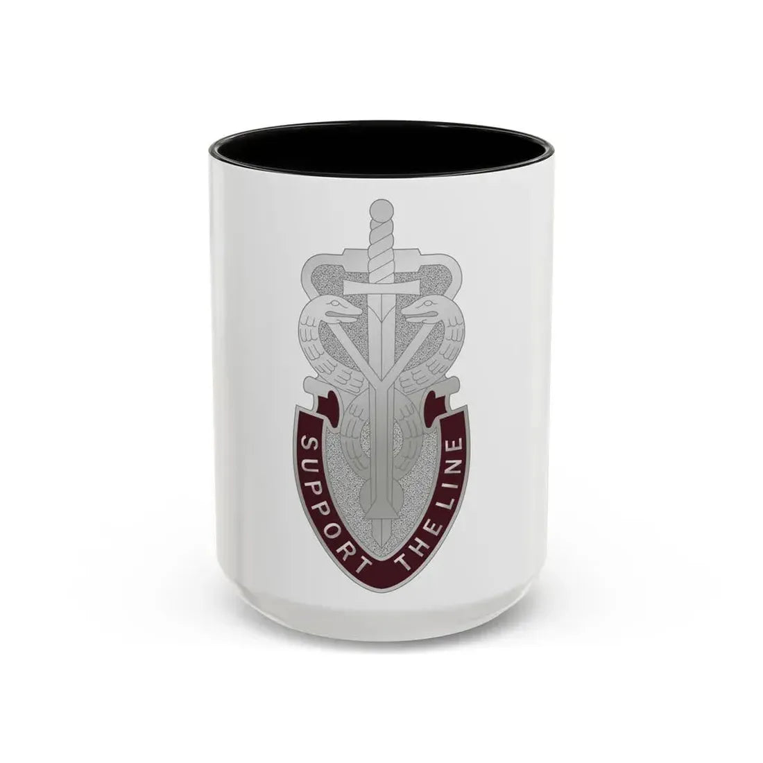 74 Medical Battalion (U.S. Army) Accent Coffee Mug 15oz Black - Go Mug Yourself