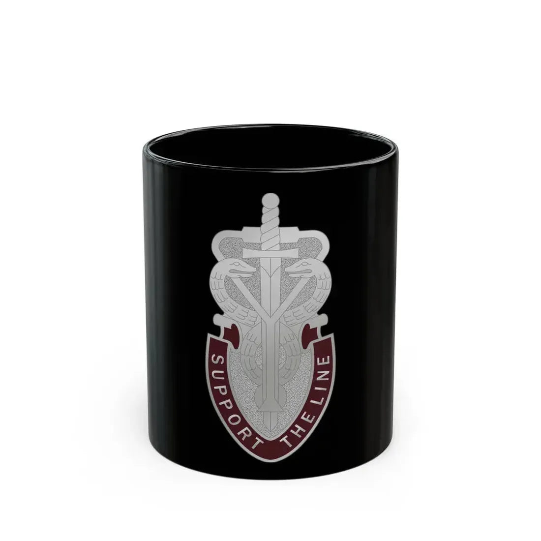 74 Medical Battalion (U.S. Army) Black Coffee Mug 11oz - Go Mug Yourself