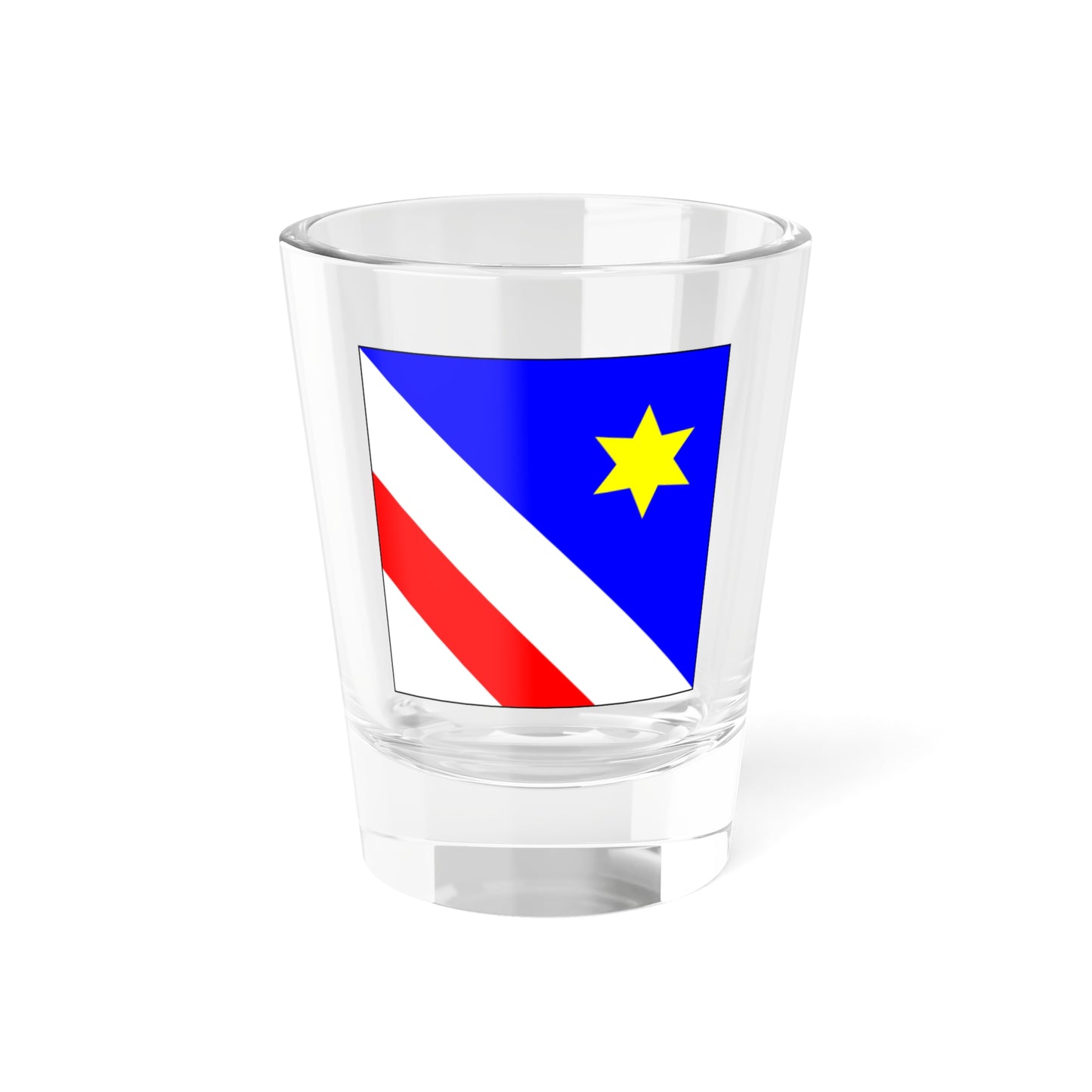 Flag of Zollikon Switzerland - Shot Glass 1.5oz