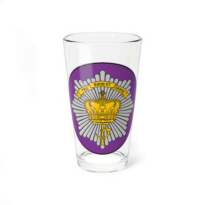 Emblem for the Danish Royal Life Guards VII Battalion (Denmark) (Coat of Arms) Pint Glass 16oz