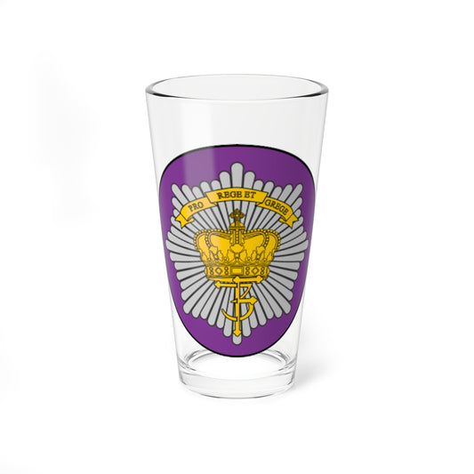 Emblem for the Danish Royal Life Guards VII Battalion (Denmark) (Coat of Arms) Pint Glass 16oz