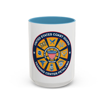 USCG Training Center Petaluma (U.S. Coast Guard) Accent Coffee Mug