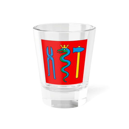 CHE Schmitten FR Flag (Switzerland) Shot Glass 1.5oz
