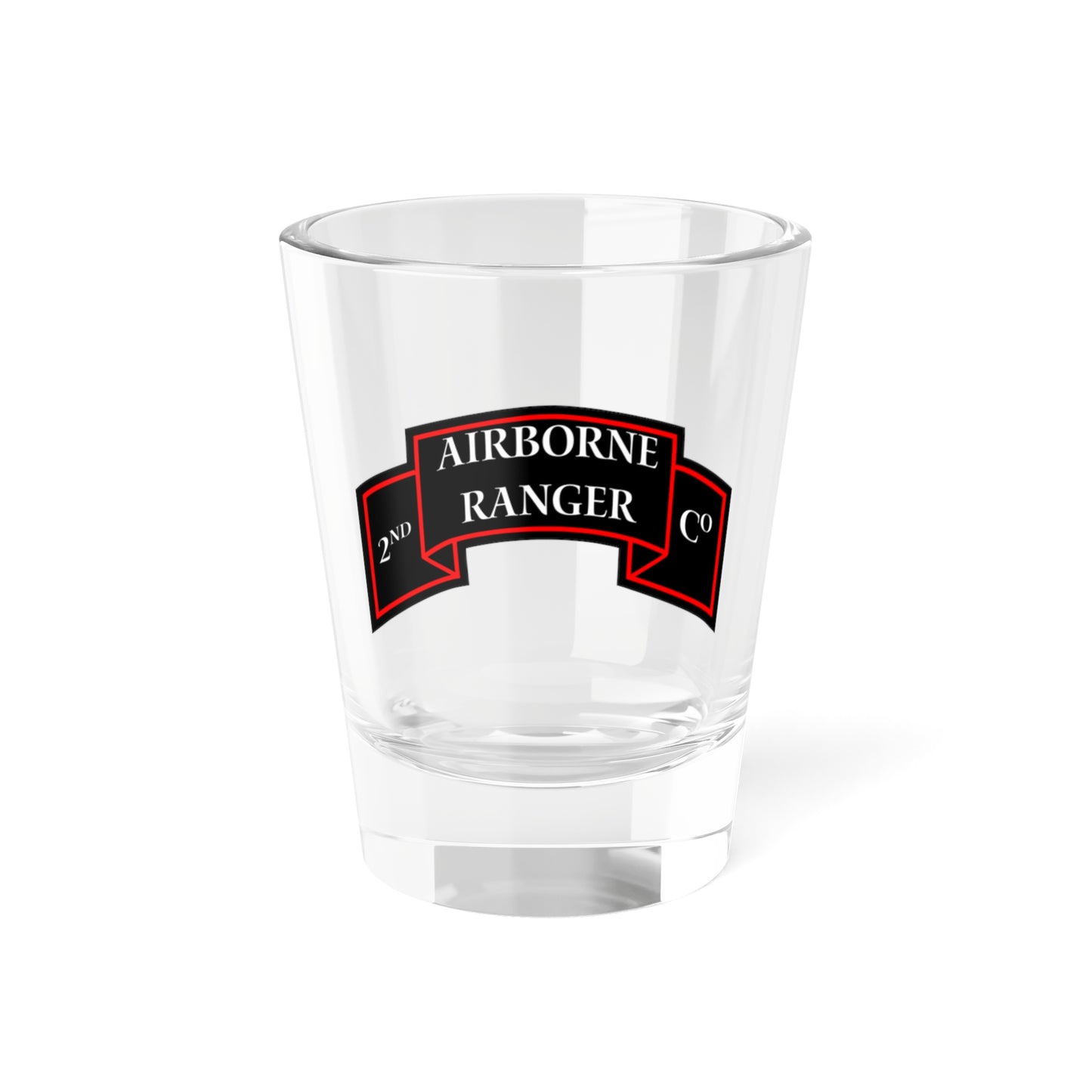 Verre à liqueur de la 2e compagnie d'infanterie Ranger (armée américaine) 1,5 oz