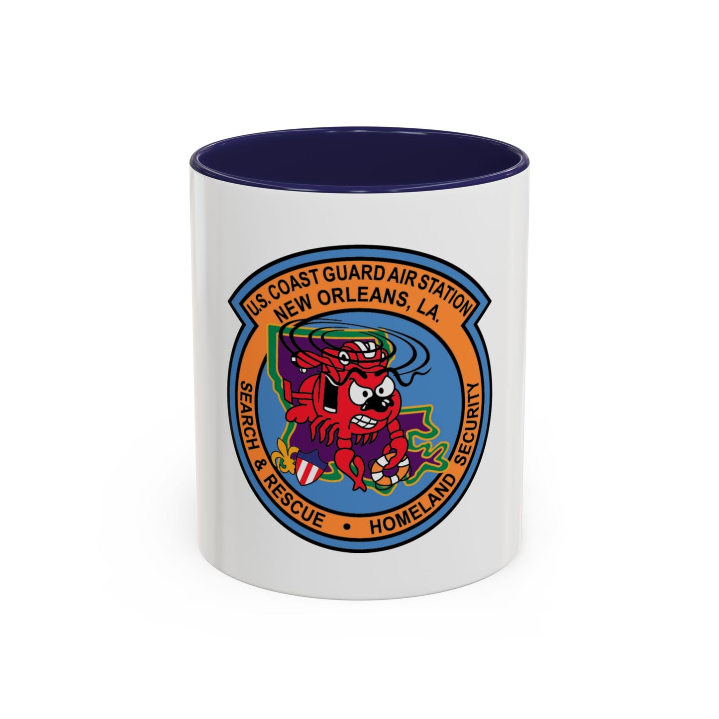 USCG Air Station New Orleans (U.S. Coast Guard) Accent Coffee Mug