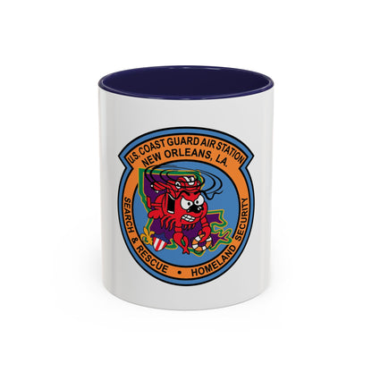 USCG Air Station New Orleans (U.S. Coast Guard) Accent Coffee Mug