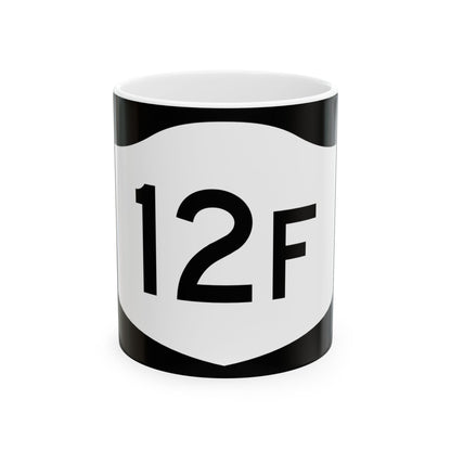 NY-12F (New York) (Road Sign) White Coffee Mug