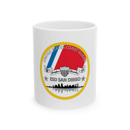 USCG ESD San Diego (U.S. Coast Guard) White Coffee Mug