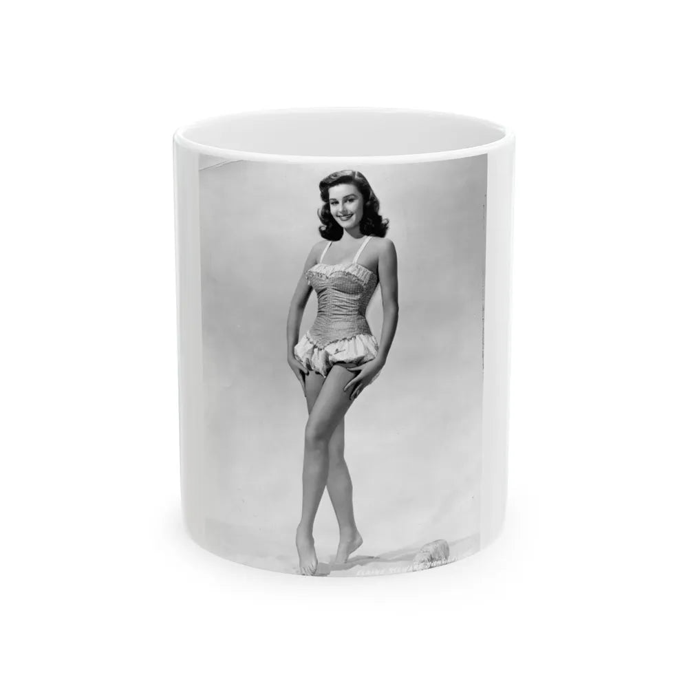 Elaine Stewart #115 (Vintage Female Icon) White Coffee Mug-11oz-Go Mug Yourself