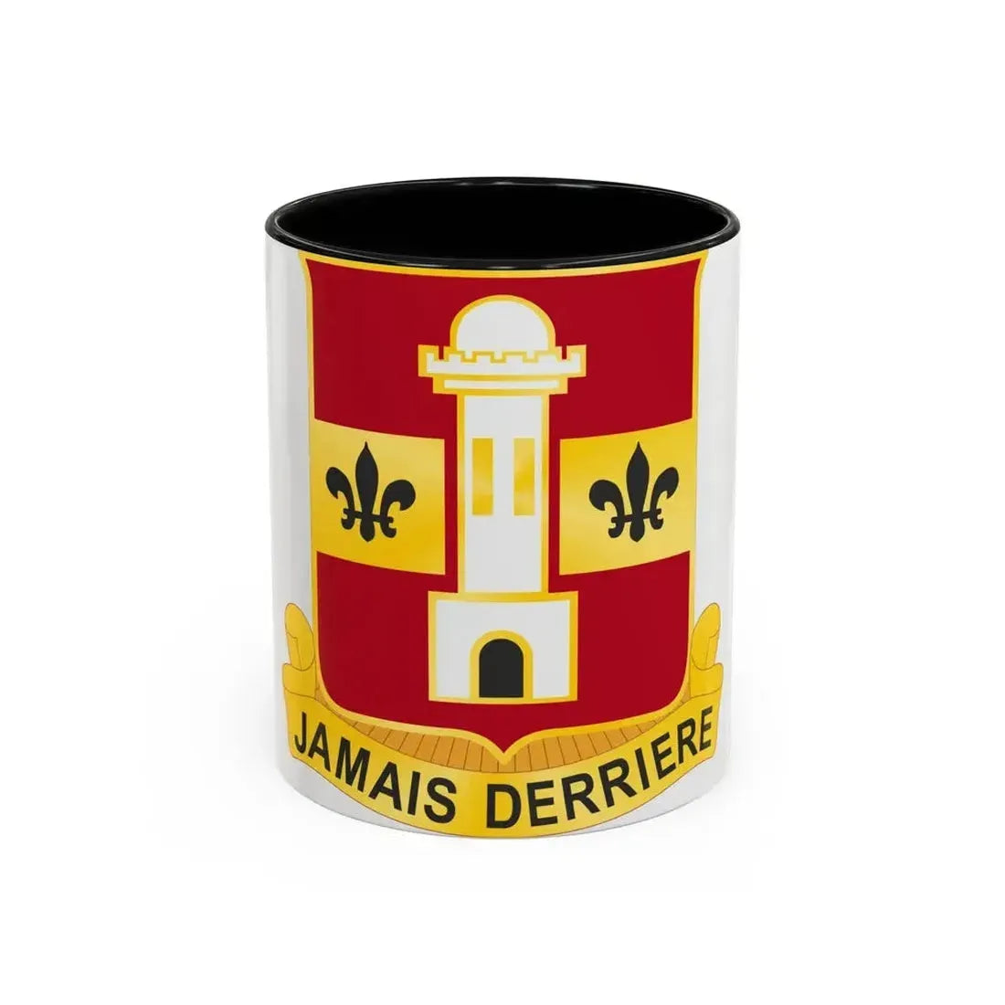 740th Antiaircraft Artillery Gun Battalion (U.S. Army) Accent Coffee Mug 11oz Black - Go Mug Yourself