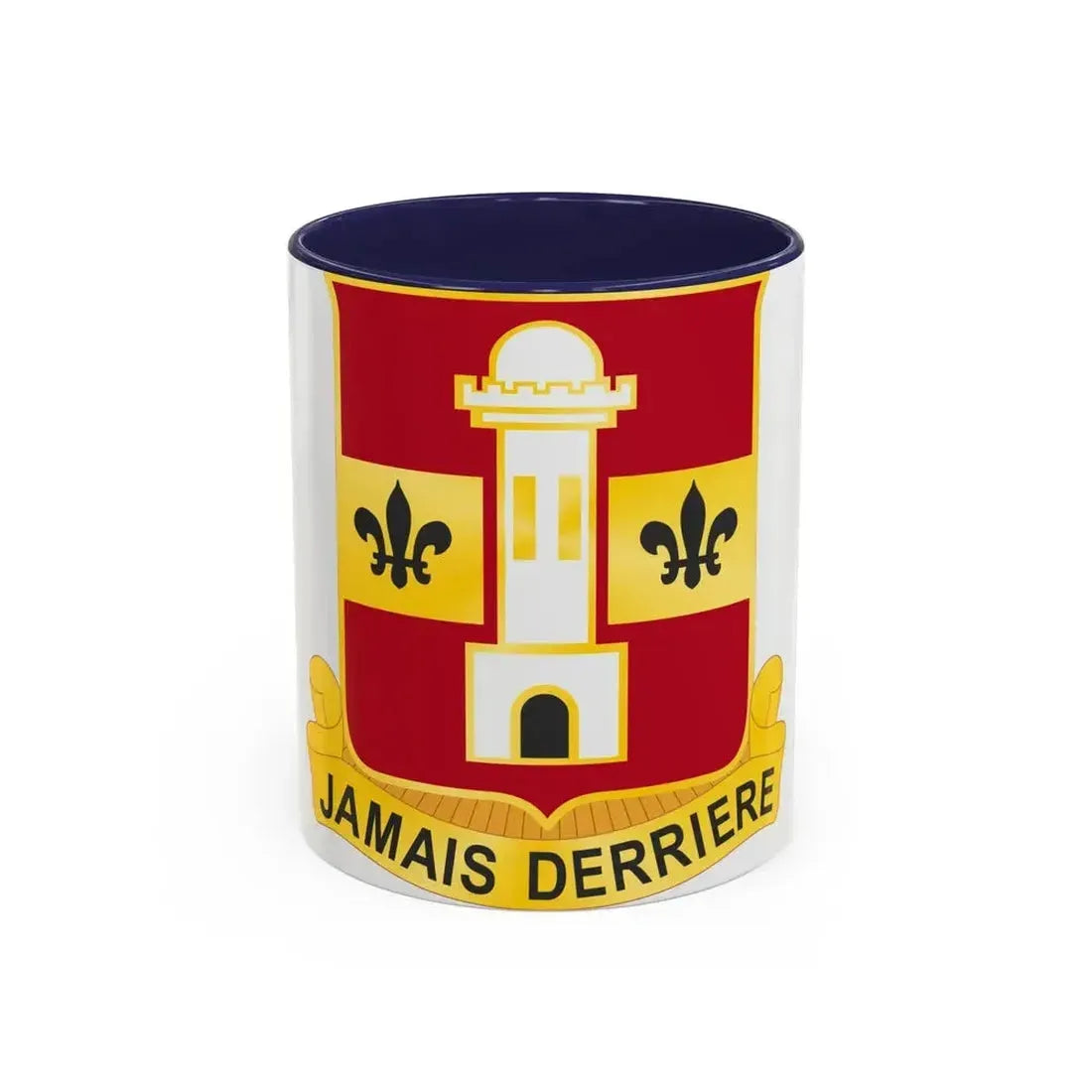 740th Antiaircraft Artillery Gun Battalion (U.S. Army) Accent Coffee Mug 11oz Navy - Go Mug Yourself