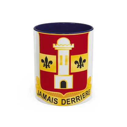 740th Antiaircraft Artillery Gun Battalion (U.S. Army) Accent Coffee Mug 11oz Navy - Go Mug Yourself