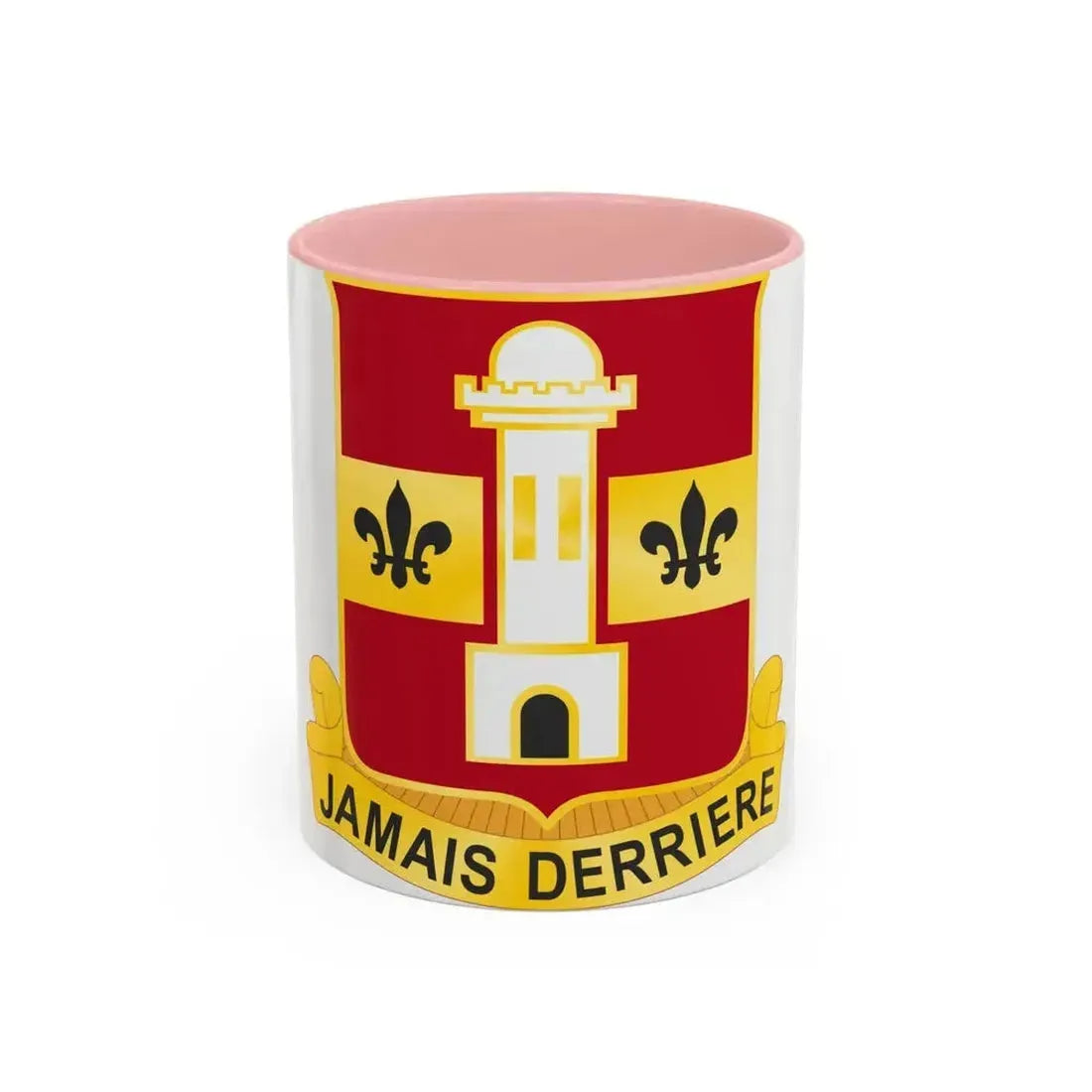 740th Antiaircraft Artillery Gun Battalion (U.S. Army) Accent Coffee Mug 11oz Pink - Go Mug Yourself