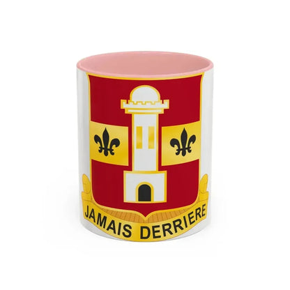 740th Antiaircraft Artillery Gun Battalion (U.S. Army) Accent Coffee Mug 11oz Pink - Go Mug Yourself