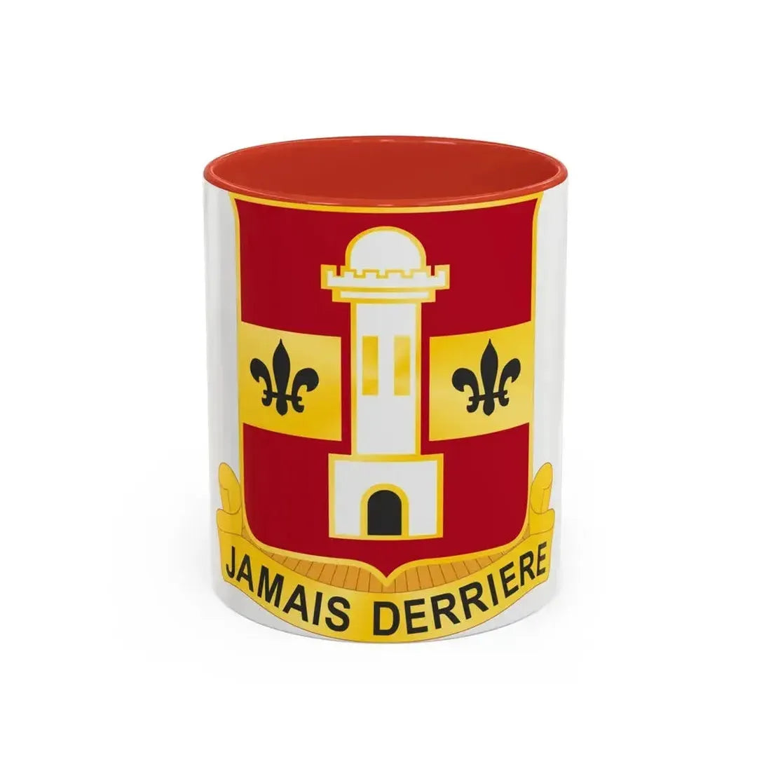 740th Antiaircraft Artillery Gun Battalion (U.S. Army) Accent Coffee Mug 11oz Red - Go Mug Yourself