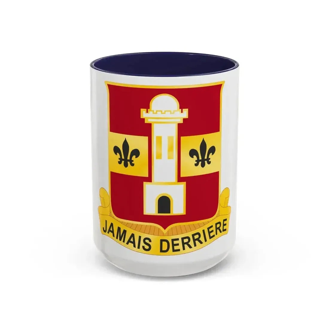 740th Antiaircraft Artillery Gun Battalion (U.S. Army) Accent Coffee Mug 15oz Navy - Go Mug Yourself