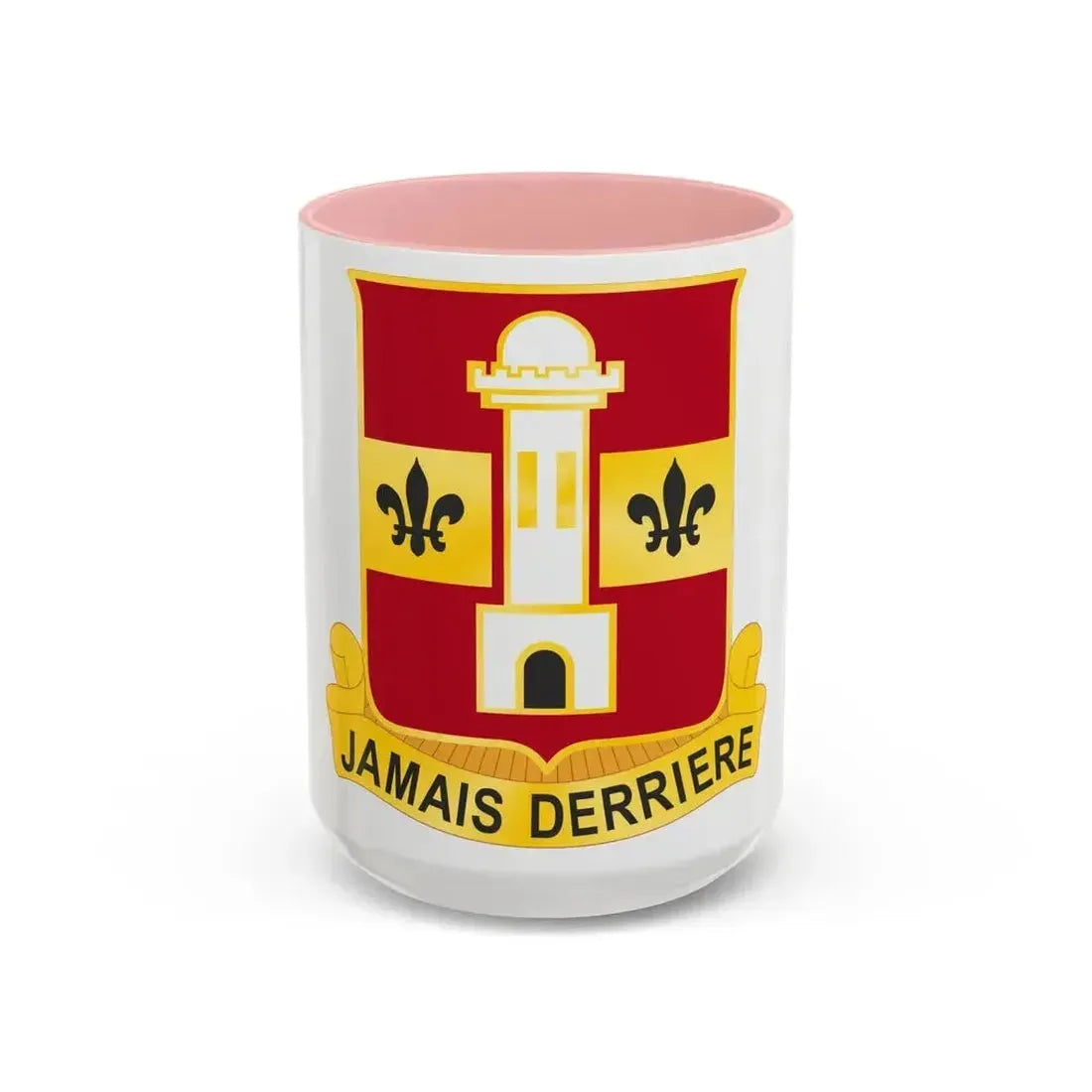 740th Antiaircraft Artillery Gun Battalion (U.S. Army) Accent Coffee Mug 15oz Pink - Go Mug Yourself