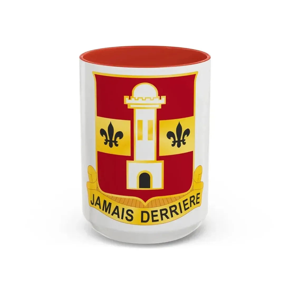 740th Antiaircraft Artillery Gun Battalion (U.S. Army) Accent Coffee Mug 15oz Red - Go Mug Yourself