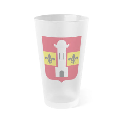 740th Antiaircraft Artillery Gun Battalion v2 (U.S. Army) Frosted Pint Glass 16oz-Go Mug Yourself