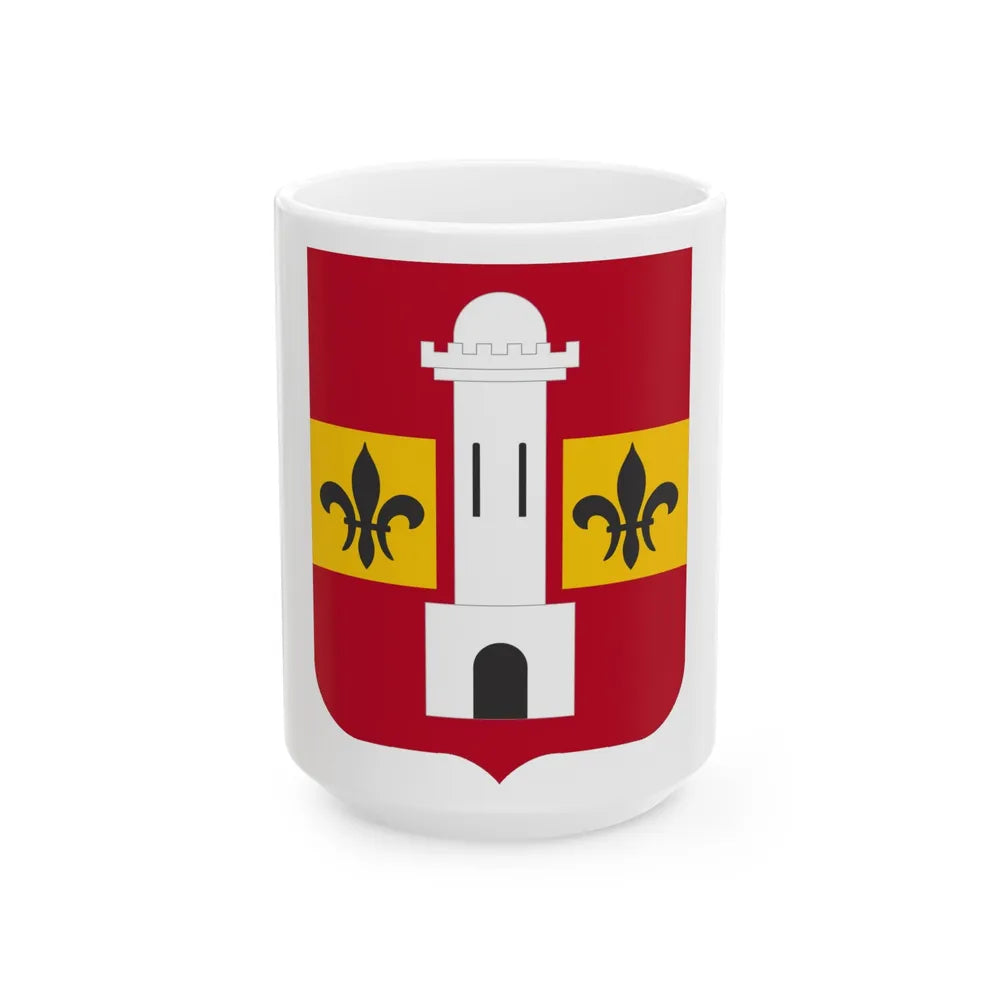 740th Antiaircraft Artillery Gun Battalion v2 (U.S. Army) White Coffee Mug-15oz-Go Mug Yourself