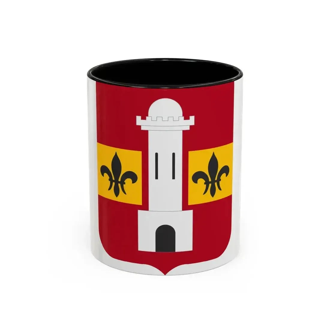 740th Antiaircraft Artillery Gun Battalion v2 (U.S. Army) Accent Coffee Mug 11oz Black - Go Mug Yourself