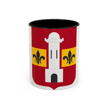 740th Antiaircraft Artillery Gun Battalion v2 (U.S. Army) Accent Coffee Mug 11oz Black - Go Mug Yourself