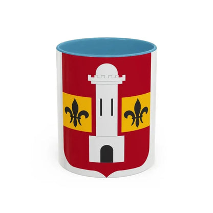 740th Antiaircraft Artillery Gun Battalion v2 (U.S. Army) Accent Coffee Mug 11oz Light Blue - Go Mug Yourself