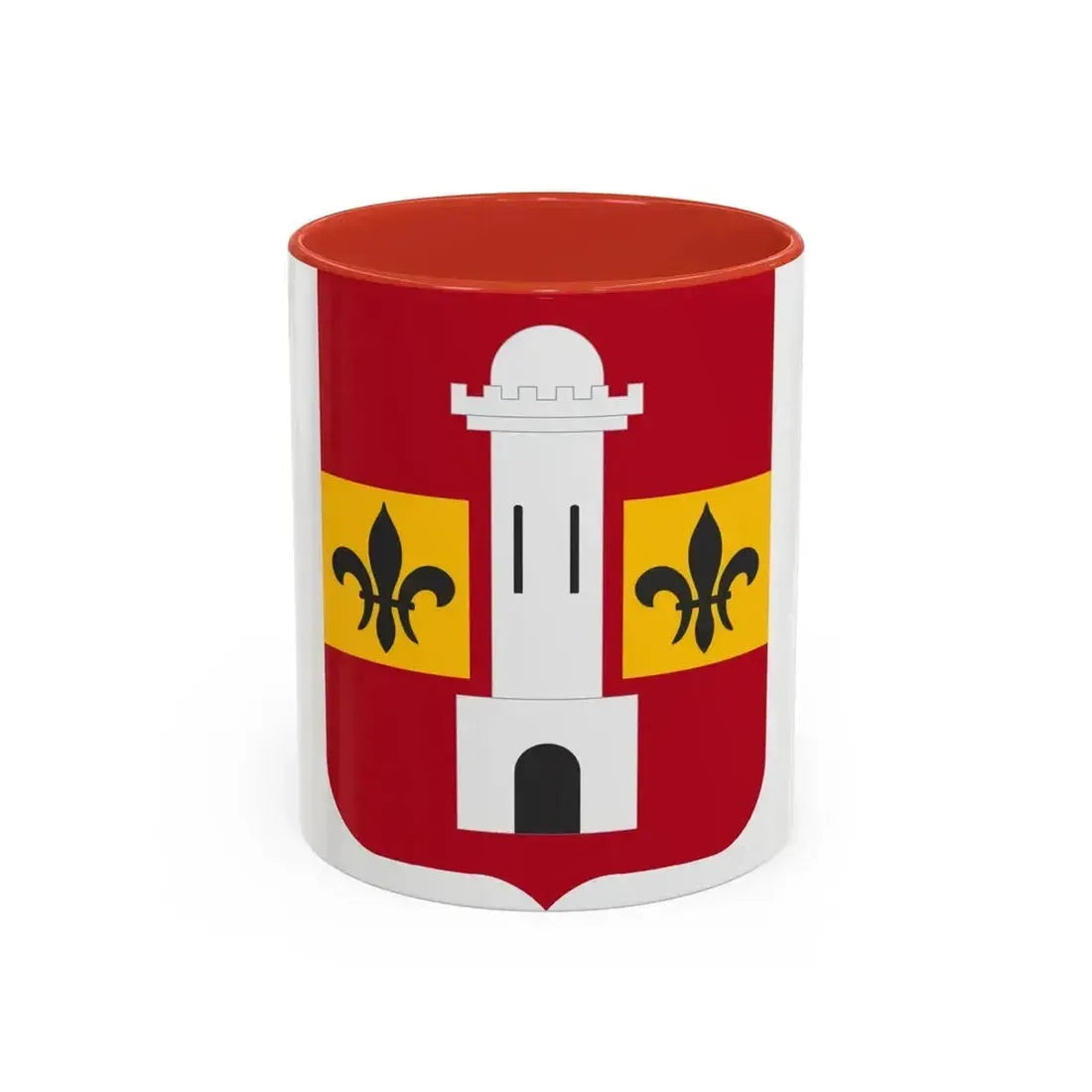 740th Antiaircraft Artillery Gun Battalion v2 (U.S. Army) Accent Coffee Mug 11oz Red - Go Mug Yourself