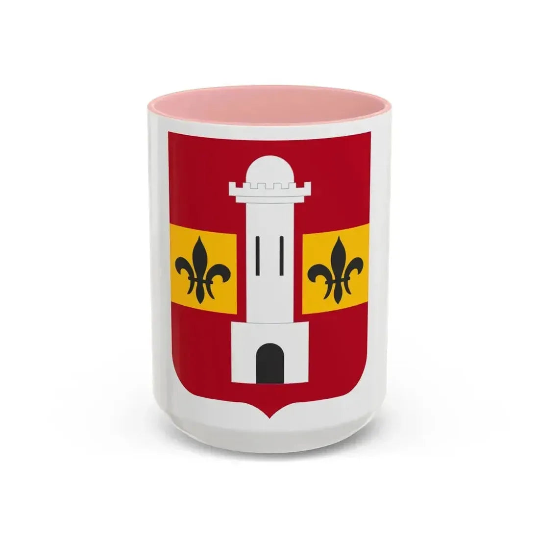 740th Antiaircraft Artillery Gun Battalion v2 (U.S. Army) Accent Coffee Mug 15oz Pink - Go Mug Yourself