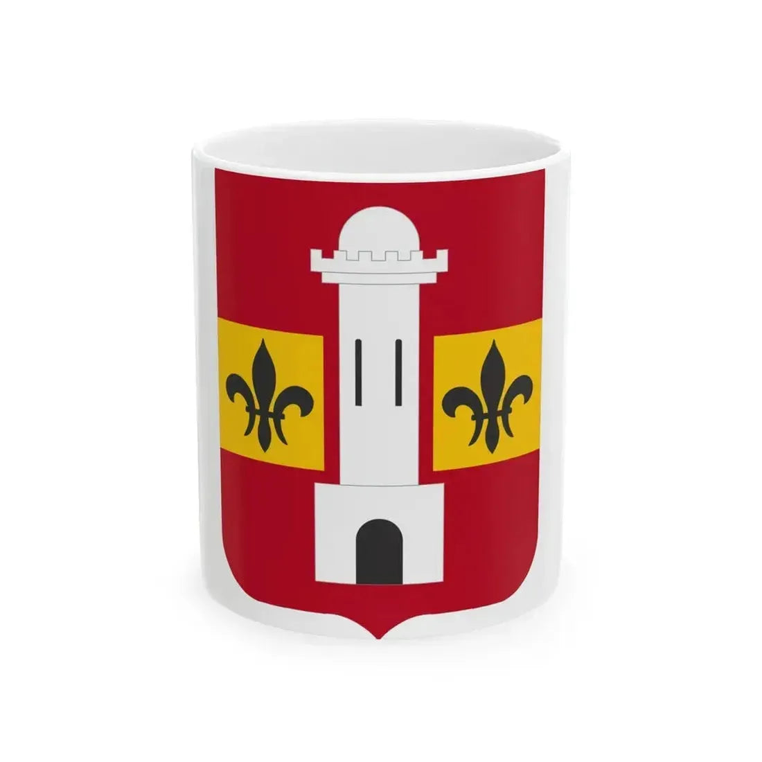 740th Antiaircraft Artillery Gun Battalion v2 (U.S. Army) White Coffee Mug 11oz - Go Mug Yourself
