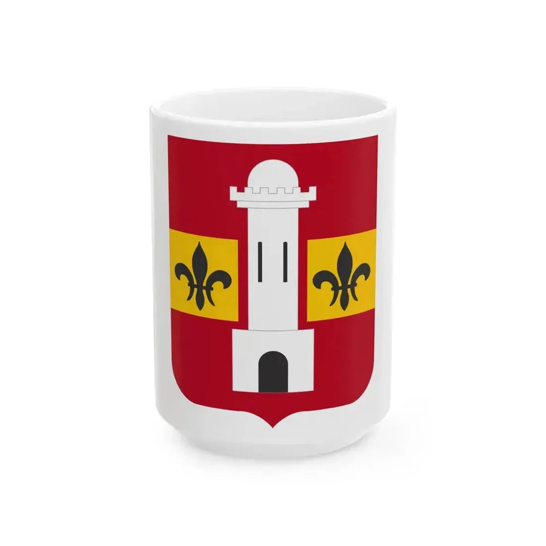 740th Antiaircraft Artillery Gun Battalion v2 (U.S. Army) White Coffee Mug 15oz - Go Mug Yourself