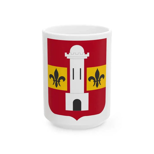 740th Antiaircraft Artillery Gun Battalion v2 (U.S. Army) White Coffee Mug 15oz - Go Mug Yourself