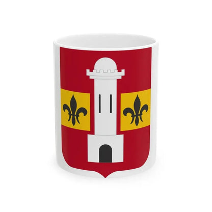 740th Antiaircraft Artillery Gun Battalion v2 (U.S. Army) White Coffee Mug - Go Mug Yourself