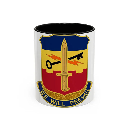 741 Engineer Battalion (U.S. Army) Accent Coffee Mug 11oz Black - Go Mug Yourself