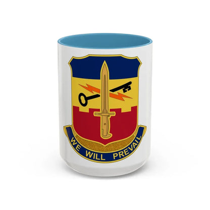 741 Engineer Battalion (U.S. Army) Accent Coffee Mug 15oz Light Blue - Go Mug Yourself