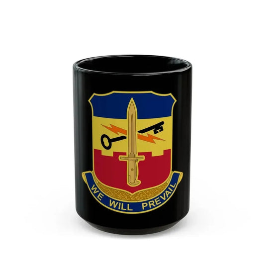 741 Engineer Battalion (U.S. Army) Black Coffee Mug 15oz - Go Mug Yourself