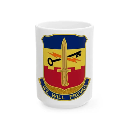 741 Engineer Battalion (U.S. Army) White Coffee Mug 15oz - Go Mug Yourself