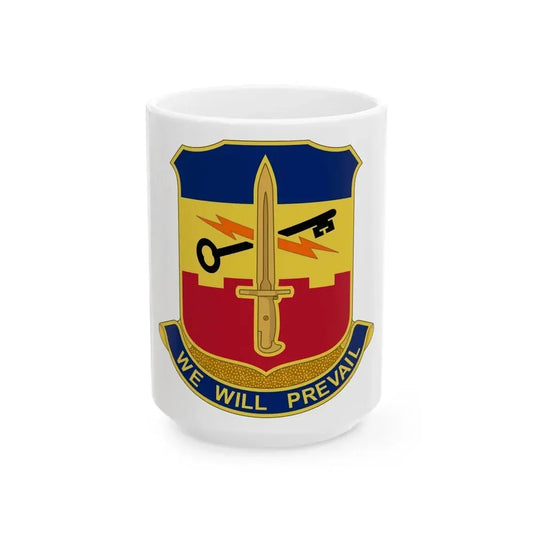 741 Engineer Battalion (U.S. Army) White Coffee Mug 15oz - Go Mug Yourself