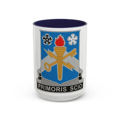 741 Military Intelligence Battalion (U.S. Army) Accent Coffee Mug 15oz Navy - Go Mug Yourself