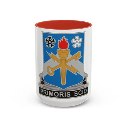 741 Military Intelligence Battalion (U.S. Army) Accent Coffee Mug 15oz Red - Go Mug Yourself