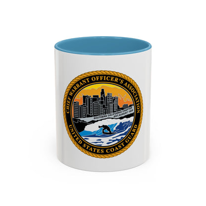 USCG CWO Assoc Surfer (U.S. Coast Guard) Accent Coffee Mug