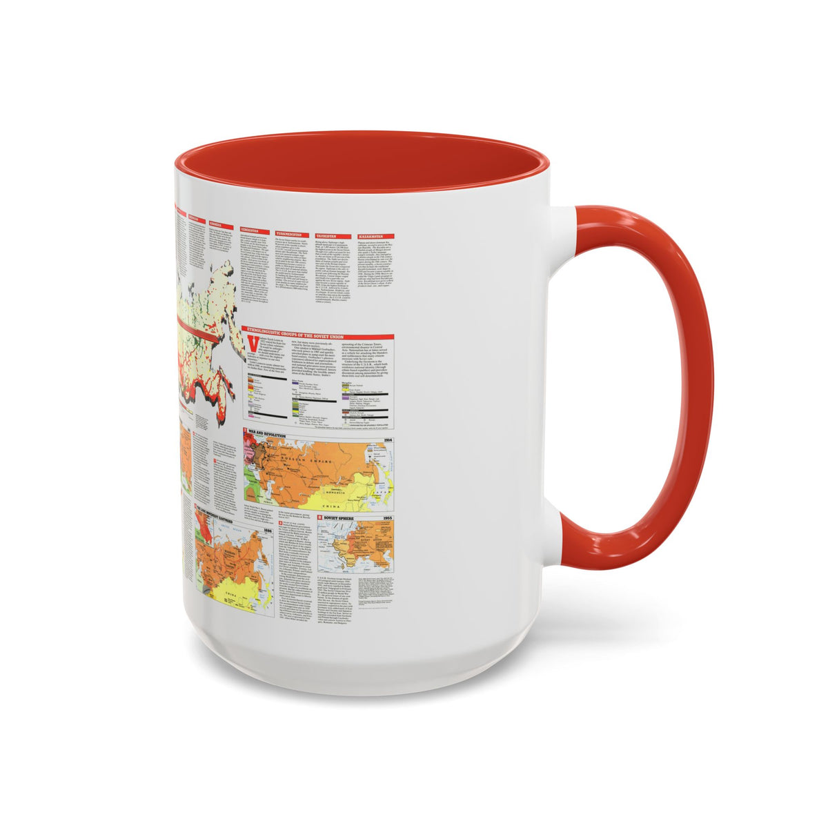 Russia - Soviet Union 2 (1990) (Map) Accent Coffee Mug
