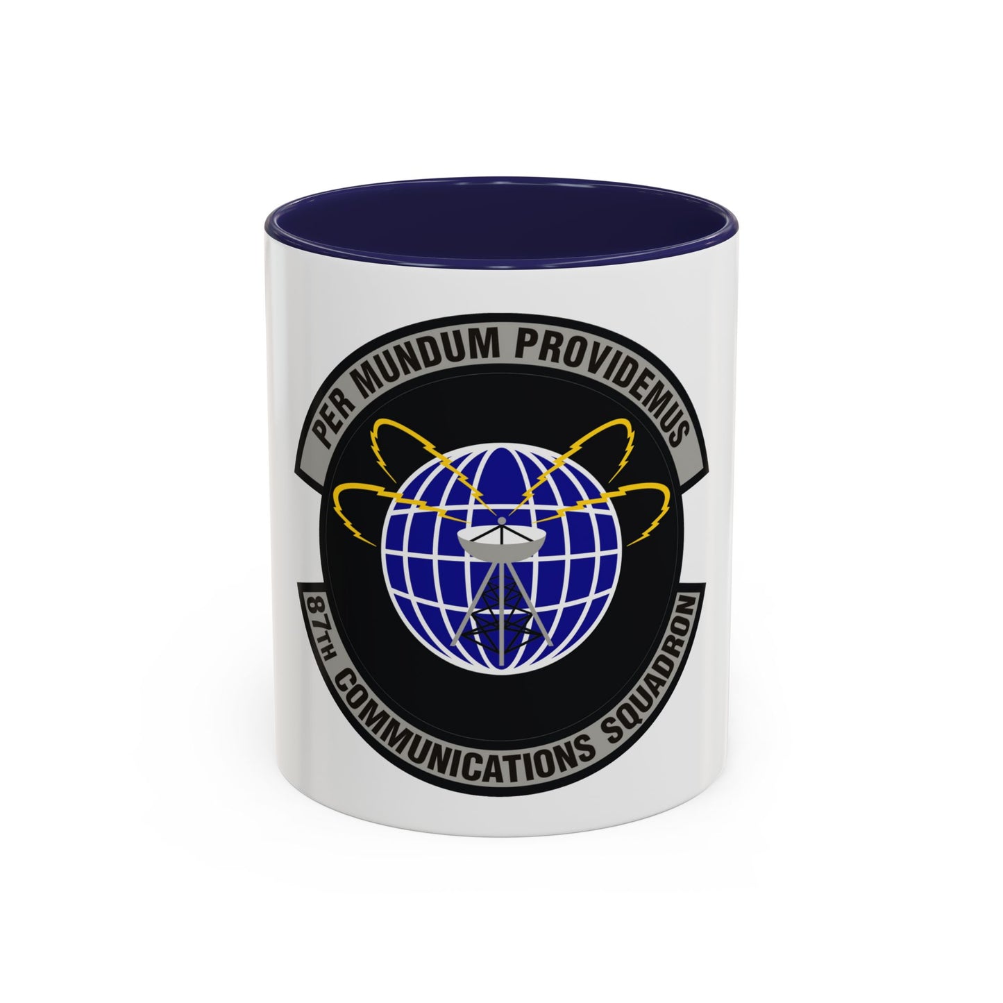 87th Communications Squadron (U.S. Air Force) Accent Coffee Mug