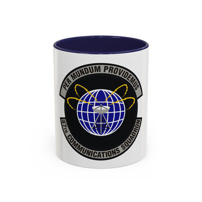 87th Communications Squadron (U.S. Air Force) Accent Coffee Mug