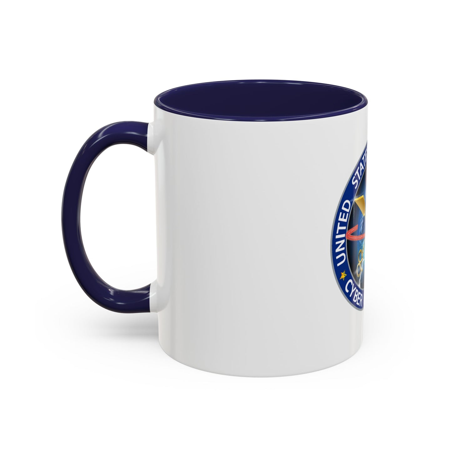 USCG Cyber Command (U.S. Coast Guard) Accent Coffee Mug