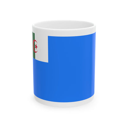 Naval Jack of Algeria - White Coffee Mug